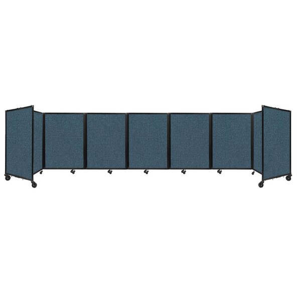 Room Divider 360 Folding Portable Partition 19'6" x 4' Caribbean Fabric
